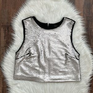FOREVER 21 | Sequin Crop Top | Size M